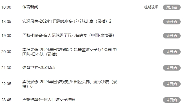 央視5套明天18:35暫無國足vs日本直播，19點(diǎn)直播殘奧會足球